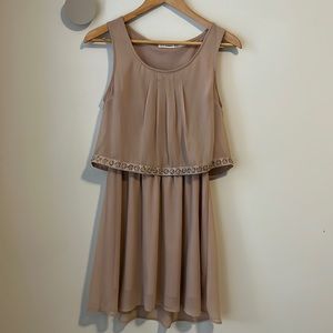 Blu Pepper beaded 2 tier dress